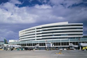 sân bay quốc tế Seattle-Tacoma, Washington, Mỹ nhìn từ bên ngoài