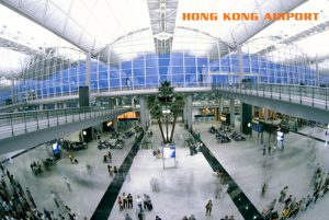 Nhà ga rộng lớn của sân bay Hồng Không