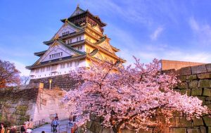 Là biểu tượng của du lịch Osaka, lâu đài Osaka được xây dựng từ năm 1583 và xây lại những năm 1620