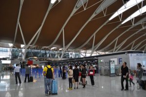Khung cảnh bên trong sân bay Phó Đông Thượng Hải