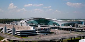 Sân bay Sheremetyevo nhìb từ bên ngoài