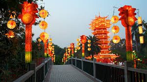 Công viên đẹp mang màu sắc cổ xưa ở Trung Quốc
